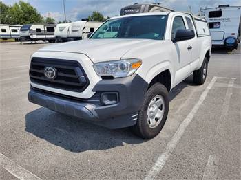 2020 Toyota Tacoma with Camper Shell