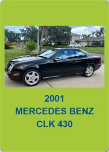 2001 MERCEDES-BENZ CLK 430